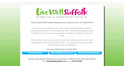 Desktop Screenshot of livewellsuffolk.org.uk
