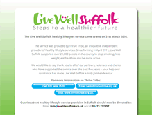 Tablet Screenshot of livewellsuffolk.org.uk